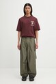 Carhartt WIP t-shirt bawełniany S/S Schooling Heart T-Shirt I035455.33KXX bordowy