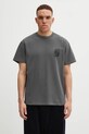 Carhartt WIP t-shirt bawełniany S/S Helix Redux T-Shirt gładkie szary I035485.89GD