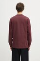 Odzież Carhartt WIP longsleeve bawełniany L/S American Script T-Shirt I029955.33KXX bordowy