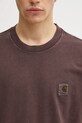 Carhartt WIP t-shirt bawełniany S/S Vista T-Shirt brązowy I030780.33HGD