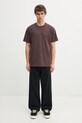 Carhartt WIP t-shirt bawełniany S/S Vista T-Shirt I030780.33HGD brązowy