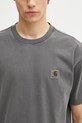 Carhartt WIP t-shirt bawełniany S/S Vista T-Shirt szary I030780.89GD