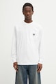 Carhartt WIP longsleeve bawełniany L/S Pocket Heart T-Shirt bawełna biały I035300.00AXX
