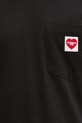 Βαμβακερή μπλούζα με μακριά μανίκια Carhartt WIP L/S Pocket Heart T-Shirt μαύρο I035300.1V2XX