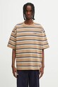 Carhartt WIP t-shirt bawełniany S/S Holm T-Shirt okrągły brązowy I035302.37AXX