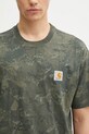 Carhartt WIP t-shirt bawełniany S/S Camo Combi T-Shirt zielony I035859.3G2GD