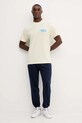 Βαμβακερό μπλουζάκι Rip Curl 0U7MTE μπεζ AW25