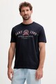 Gant t-shirt bawełniany nadruk granatowy 2003353