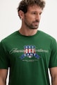 Gant t-shirt bawełniany zielony 2003353