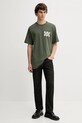 Les Deux t-shirt bawełniany Rook 1000833 zielony AW25