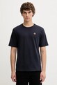 Bally t-shirt bawełniany bawełna granatowy MJE0AY