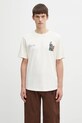 Filling Pieces t-shirt bawełniany Speaker Wall nadruk beżowy 422520500239