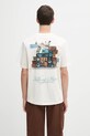 Odzież Filling Pieces t-shirt bawełniany Speaker Wall 422520500239 beżowy