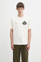 Filling Pieces t-shirt bawełniany T-shirt DJ 422520500241 beżowy AW25