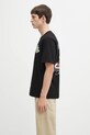 Odzież Filling Pieces t-shirt bawełniany T-shirt DJ 422520500241 czarny