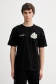 Odzież Filling Pieces t-shirt bawełniany T-shirt DJ 422520500241 czarny