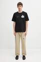 Filling Pieces t-shirt bawełniany T-shirt DJ 422520500241 czarny