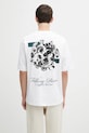 Бавовняна футболка Filling Pieces Boxy Bouquet бавовна білий 422520501122