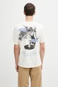 Filling Pieces t-shirt bawełniany Grammophone nadruk beżowy 422520500236