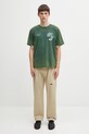 Filling Pieces t-shirt bawełniany Grammophone 422520500236 zielony
