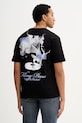 Filling Pieces t-shirt bawełniany Grammophone nadruk czarny 422520500236