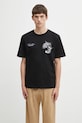 Odzież Filling Pieces t-shirt bawełniany Grammophone 422520500236 czarny