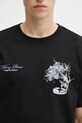 Filling Pieces t-shirt bawełniany Grammophone czarny 422520500236