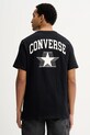 Converse t-shirt bawełniany nadruk czarny CVM5T810