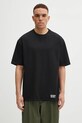 Wacko Maria t-shirt bawełniany gładkie czarny 25FW.WMT.WT03