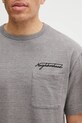 NEIGHBORHOOD t-shirt bawełniany HEATHER FABRIC szary 252UWNH.CSM10