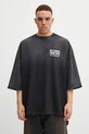 Odzież Willy Chavarria t-shirt bawełniany Fashion Services Buffalo WCJSY0110.001 czarny