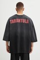 Odzież Willy Chavarria t-shirt bawełniany Tarantula Buffalo WCJSY0142.001 czarny