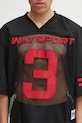 Willy Chavarria tricou Willy Football Jersey negru WCJSY0149.001