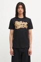 A Bathing Ape t-shirt bawełniany Script Logo nadruk czarny 001TEL301055M