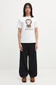 A Bathing Ape t-shirt bawełniany College Monogram Baby Milo 002TEL301008M biały