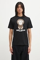 A Bathing Ape t-shirt bawełniany College Monogram Baby Milo wzorzyste czarny 002TEL301008M