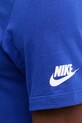 Nike t-shirt bawełniany Front and Back Essential N199.4DA.8KV.93P granatowy