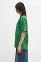 AAPE t-shirt bawełniany Now AAPTEM1602XXO zielony AW25