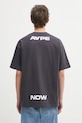 Odzież AAPE t-shirt bawełniany Clover Now AAPTEM1601XXO szary
