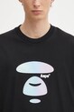 AAPE t-shirt bawełniany Basic czarny AAPTEM1642XXO