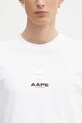 AAPE t-shirt bawełniany Basic biały AAPTEM1647XXO