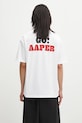 Odzież AAPE t-shirt bawełniany Theme Aaper AAPTEM1719XXP biały