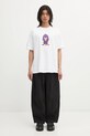AAPE t-shirt bawełniany Theme Aaper AAPTEM1719XXP biały