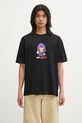 AAPE t-shirt bawełniany Theme Aaper nadruk czarny AAPTEM1719XXP