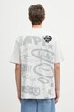 AAPE t-shirt bawełniany Theme Main wzorzyste szary AAPTEM1755XAP