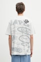 AAPE t-shirt bawełniany Theme Main wzorzyste szary AAPTEM1755XAP