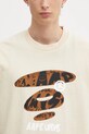 AAPE t-shirt bawełniany Theme Main beżowy AAPTEM1753XXP