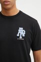 AAPE t-shirt bawełniany Basic czarny AAPTEM1732XXP