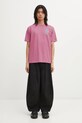 Bavlnené tričko AAPE Basic AAPTEM1732XAP ružová