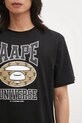 AAPE t-shirt bawełniany Basic czarny AAPTEM1731XXP